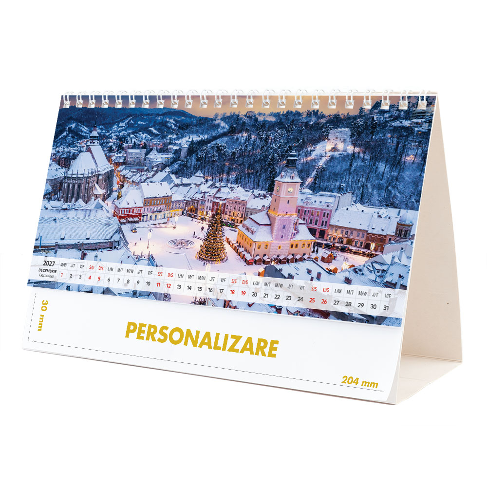 Calendar de birou Romania - comori nepretuite , 12 file, CD [24]
