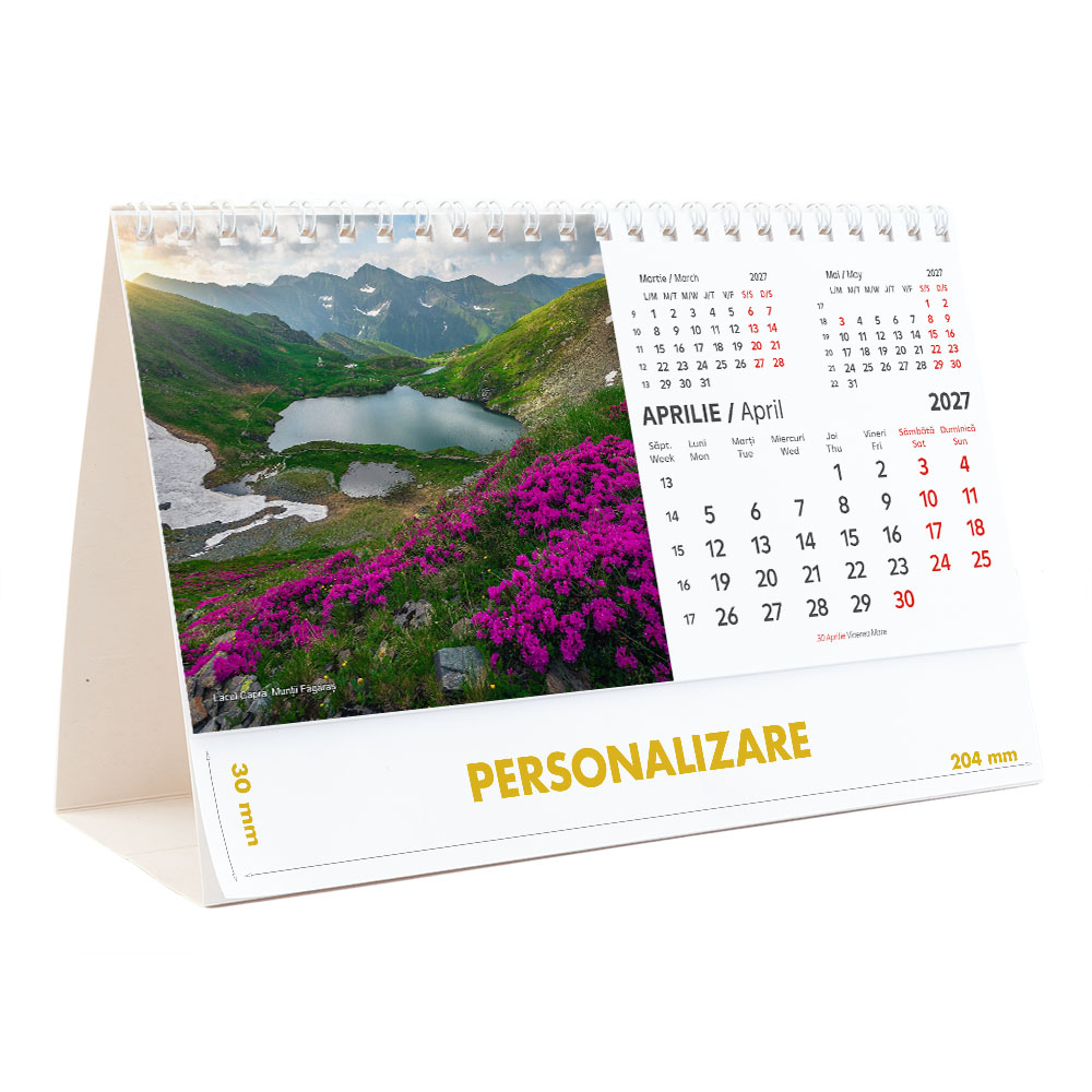 Calendar de birou Romania - comori nepretuite , 12 file, CD [9]