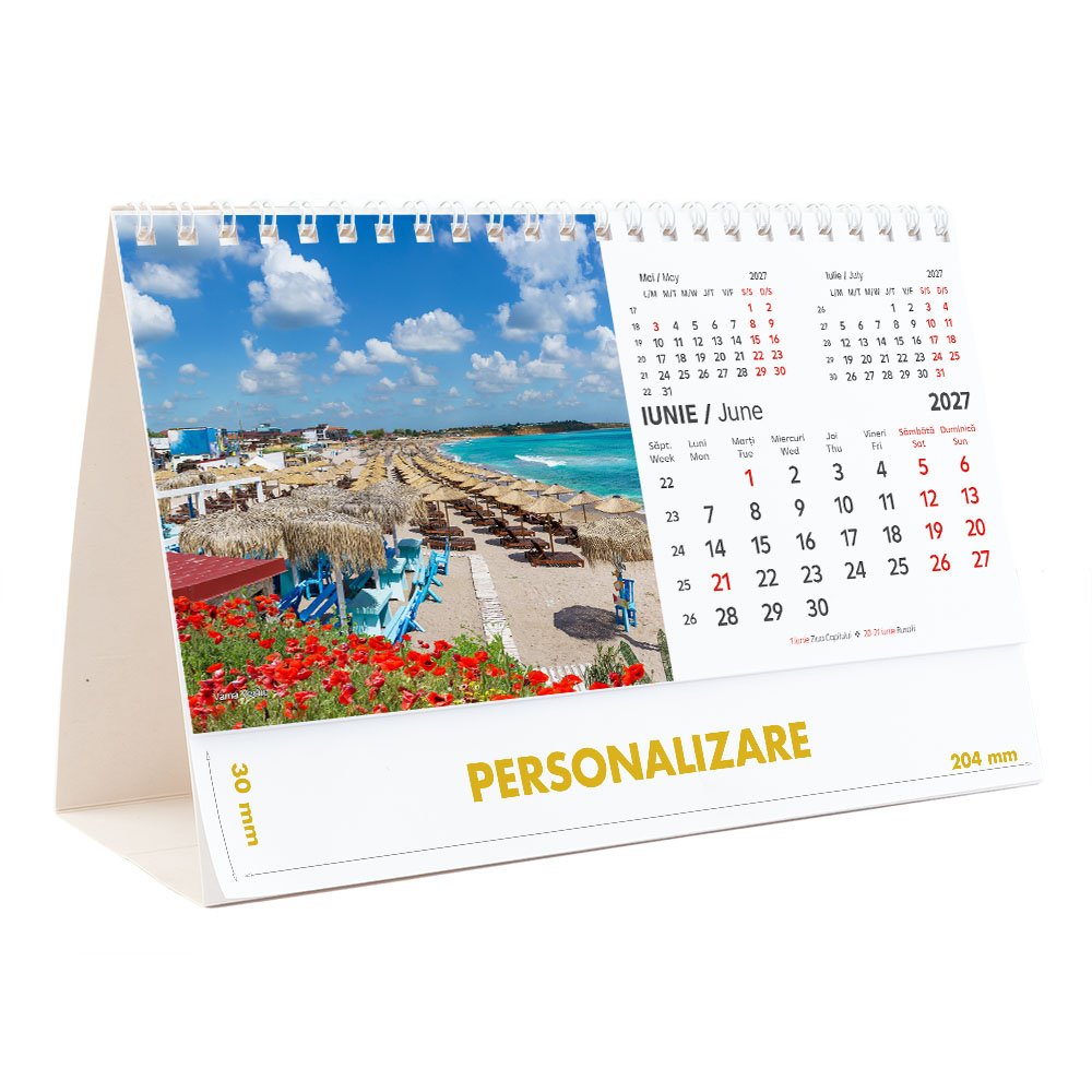 Calendar de birou Romania - comori nepretuite , 12 file, CD [13]