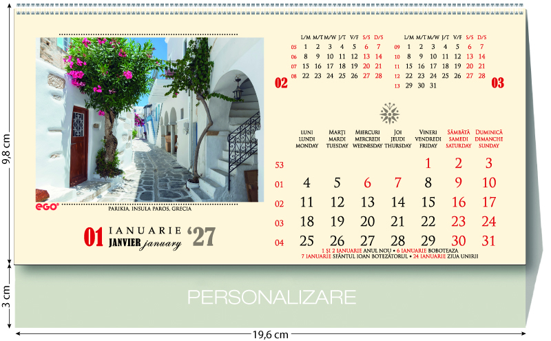 Calendar de birou Strazi,CA [2]