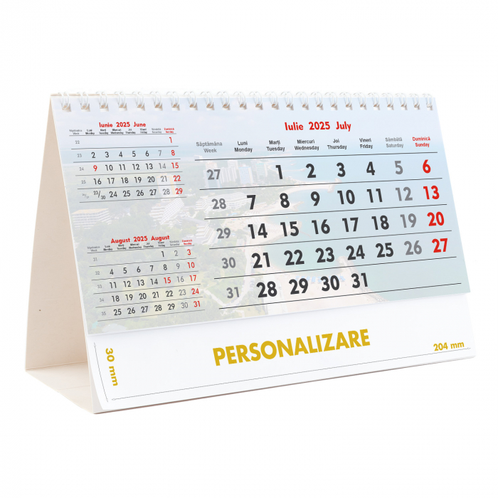 Calendar de birou Triptic - 6 file, CD [7]