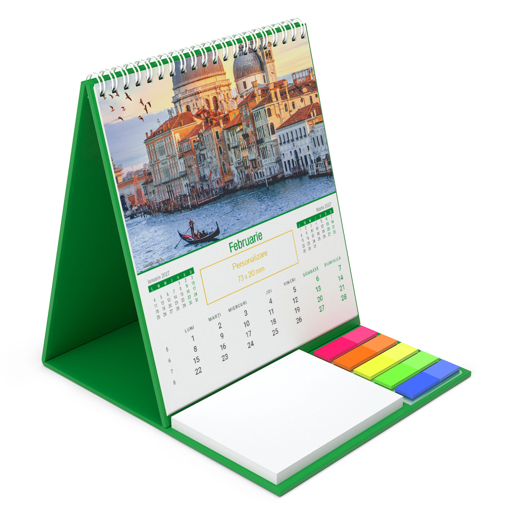 Calendar de birou vertical,notite,Europa,personalizat [8]