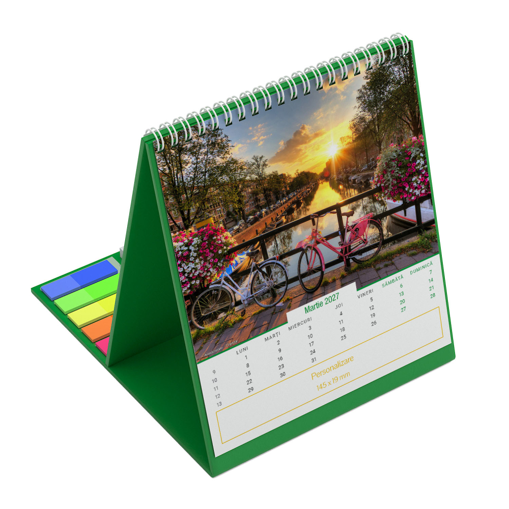 Calendar de birou vertical,notite,Europa,personalizat [9]