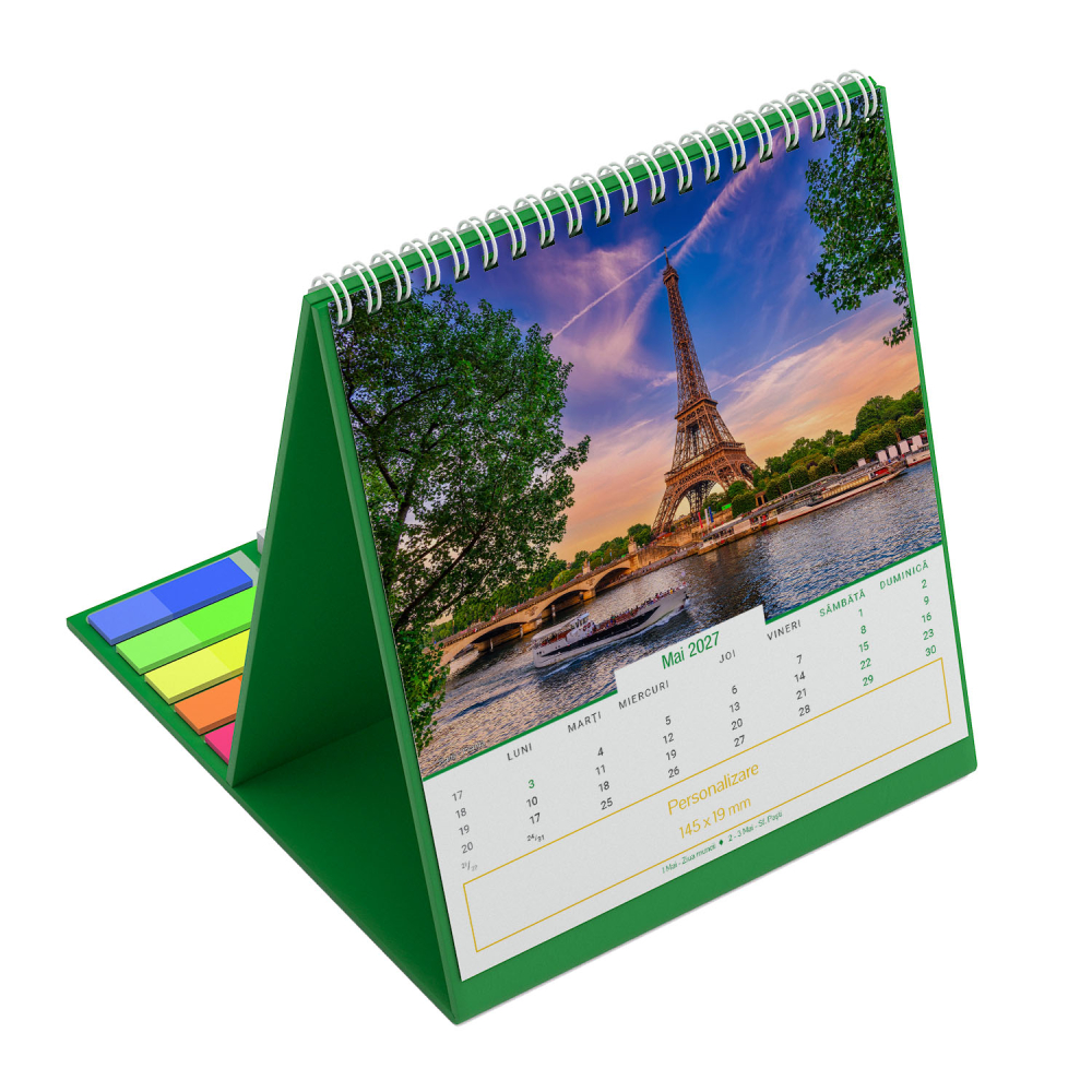 Calendar de birou vertical,notite,Europa,personalizat [13]