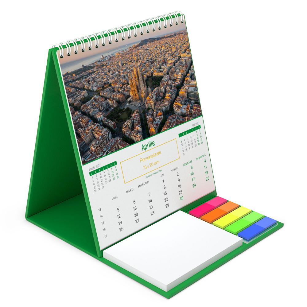 Calendar de birou vertical,notite,Europa,personalizat [12]