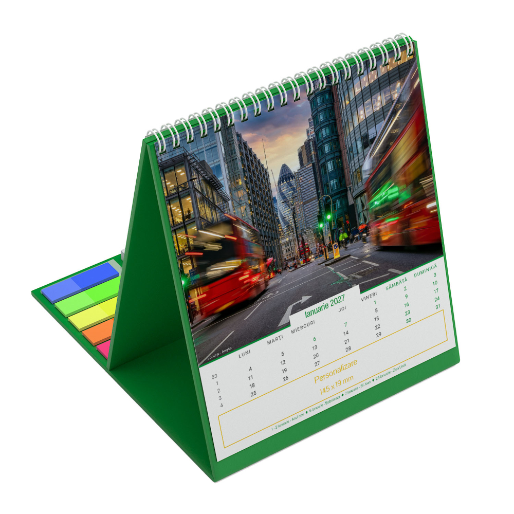 Calendar de birou vertical,notite,Europa,personalizat [16]