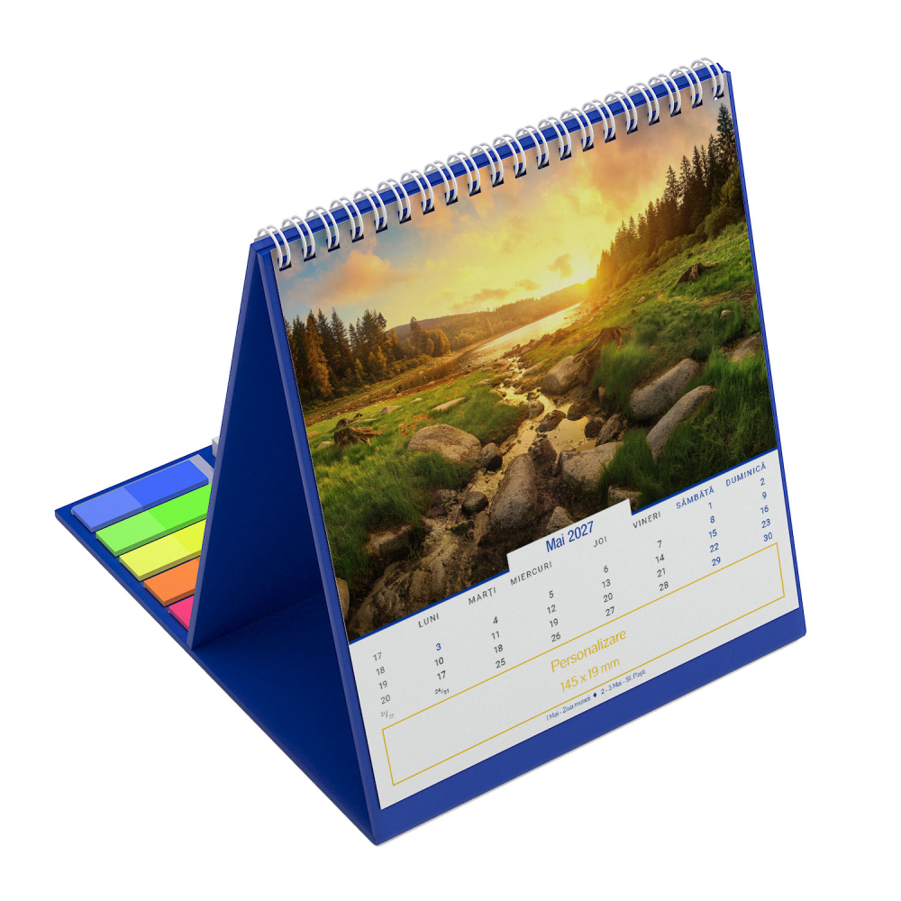 Calendar de birou vertical,notite,Peisaje,personalizat [14]