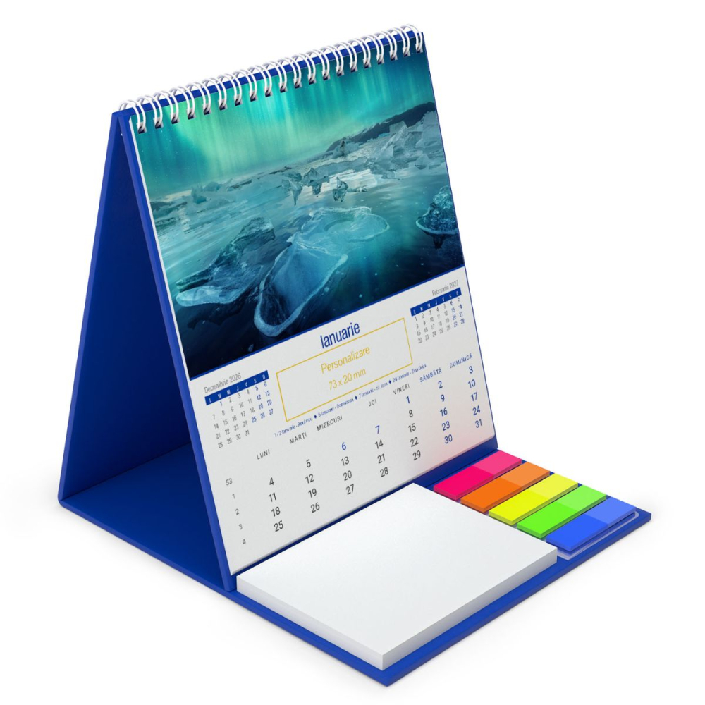 Calendar de birou vertical,notite,Peisaje,personalizat [7]