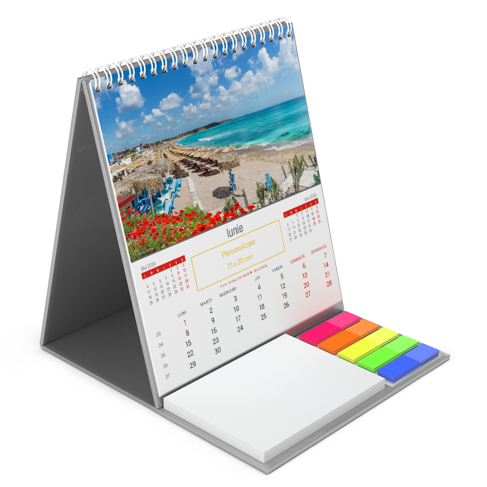 Calendar de birou vertical,notite,Romania Comori Nepretuite,personalizat [9]