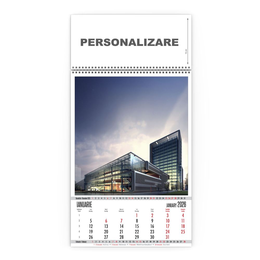 Calendar de perete Arhitectura Moderna, CD [2]