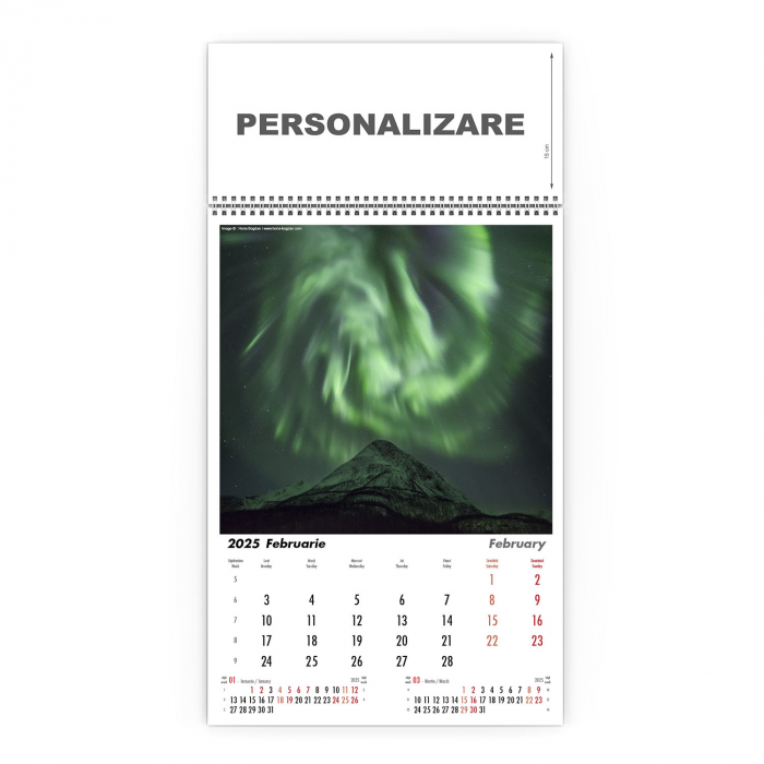 Calendar de perete Aurora Borealis, CD [3]