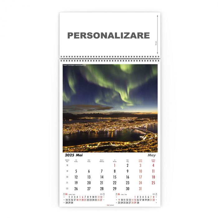 Calendar de perete Aurora Borealis, CD [6]
