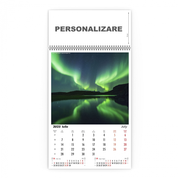 Calendar de perete Aurora Borealis, CD [8]