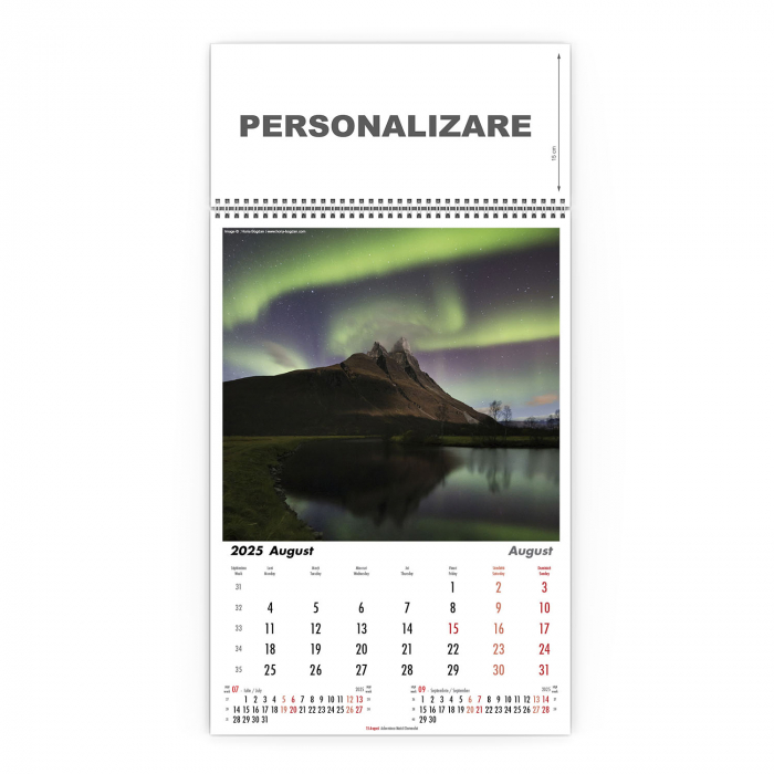 Calendar de perete Aurora Borealis, CD [9]