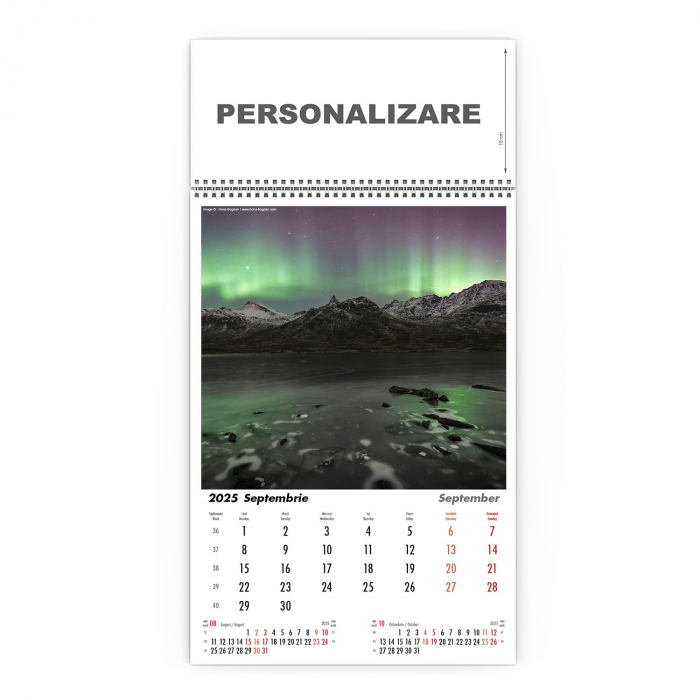 Calendar de perete Aurora Borealis, CD [10]