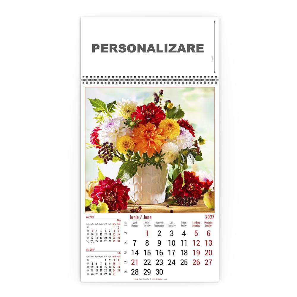 Calendar de perete Buchete, CD [6]