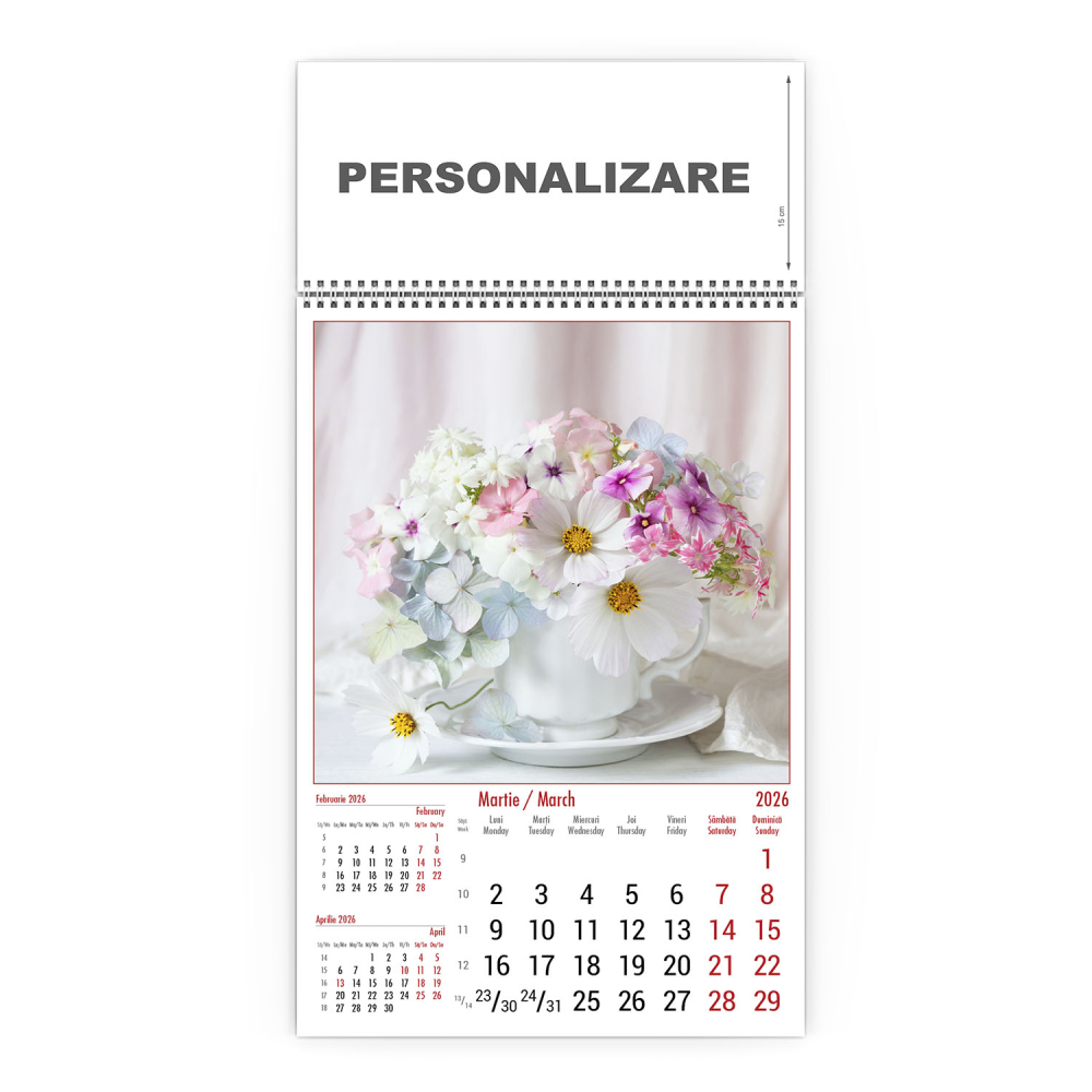 Calendar de perete Buchete, CD [4]