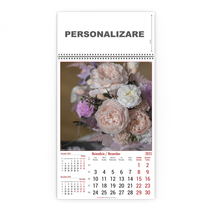 Calendar de perete Buchete, CD [12]