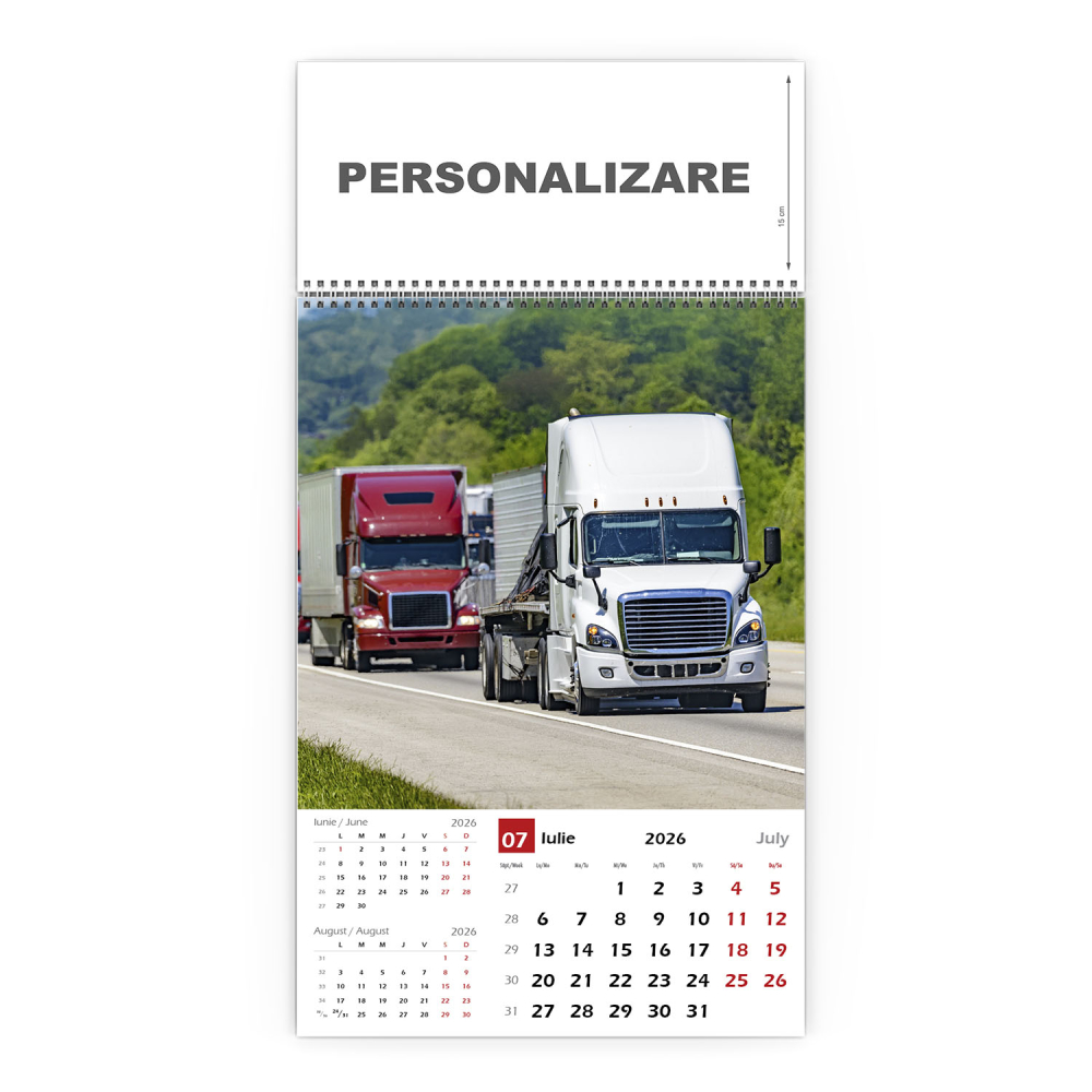 Calendar de perete Camioane, CD [8]