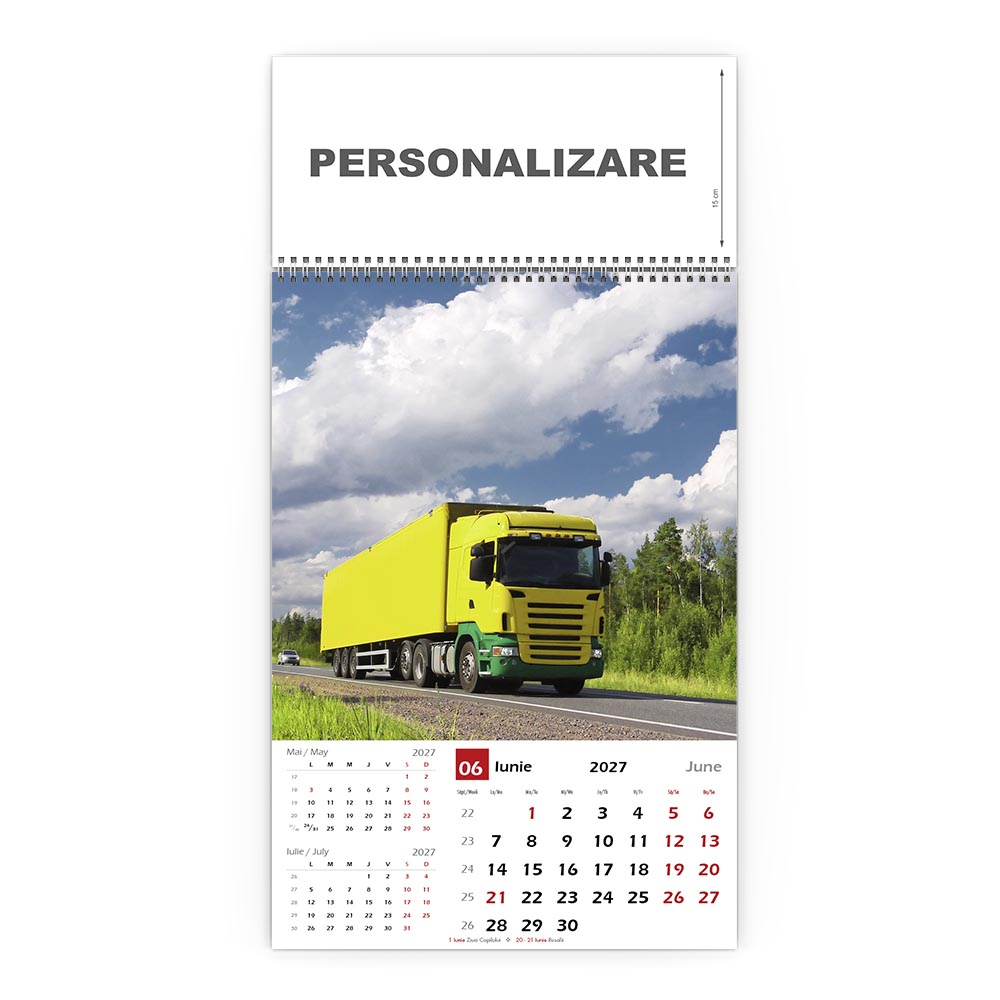 Calendar de perete Camioane, CD [7]