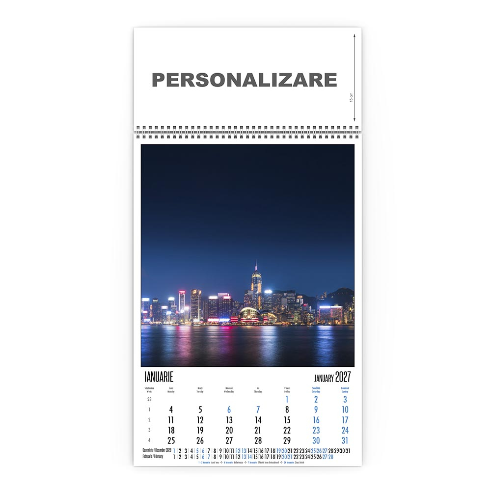 Calendar de perete City Lights, CD [2]