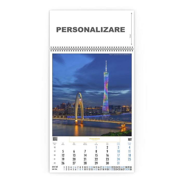 Calendar de perete City Lights, CD [6]