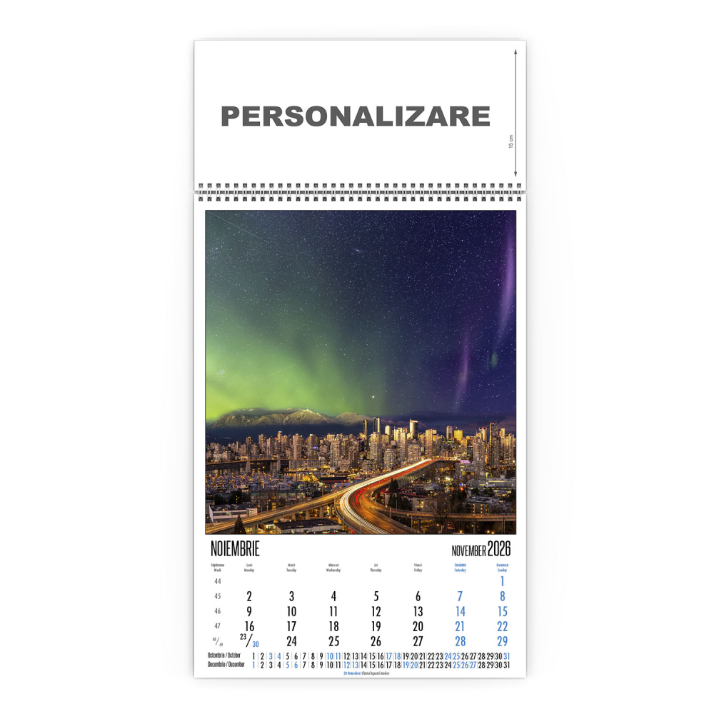 Calendar de perete City Lights, CD [12]