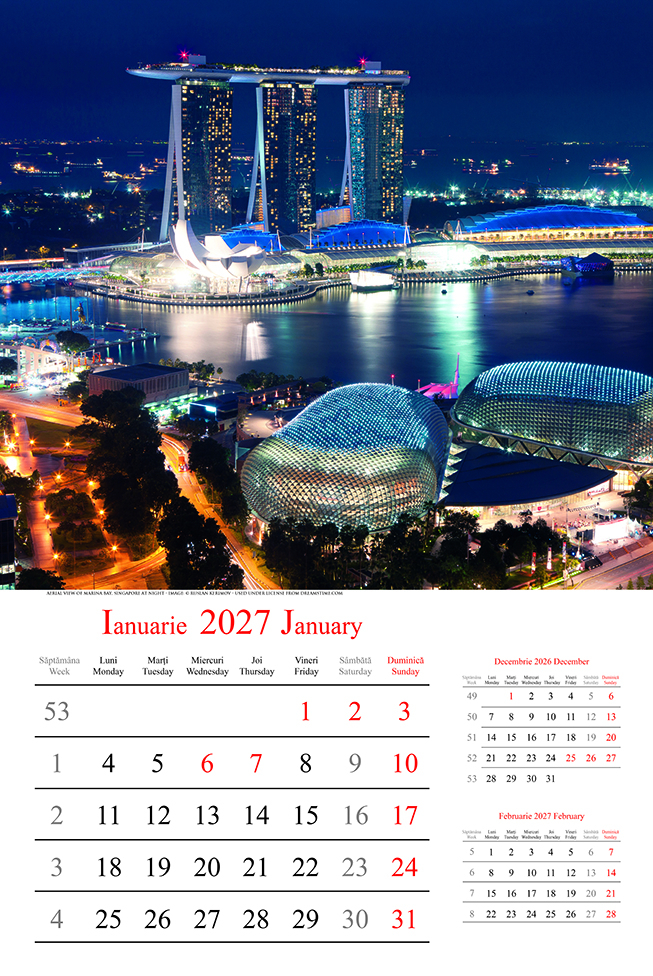 Calendar de perete CITY LIGHTS, CT [2]