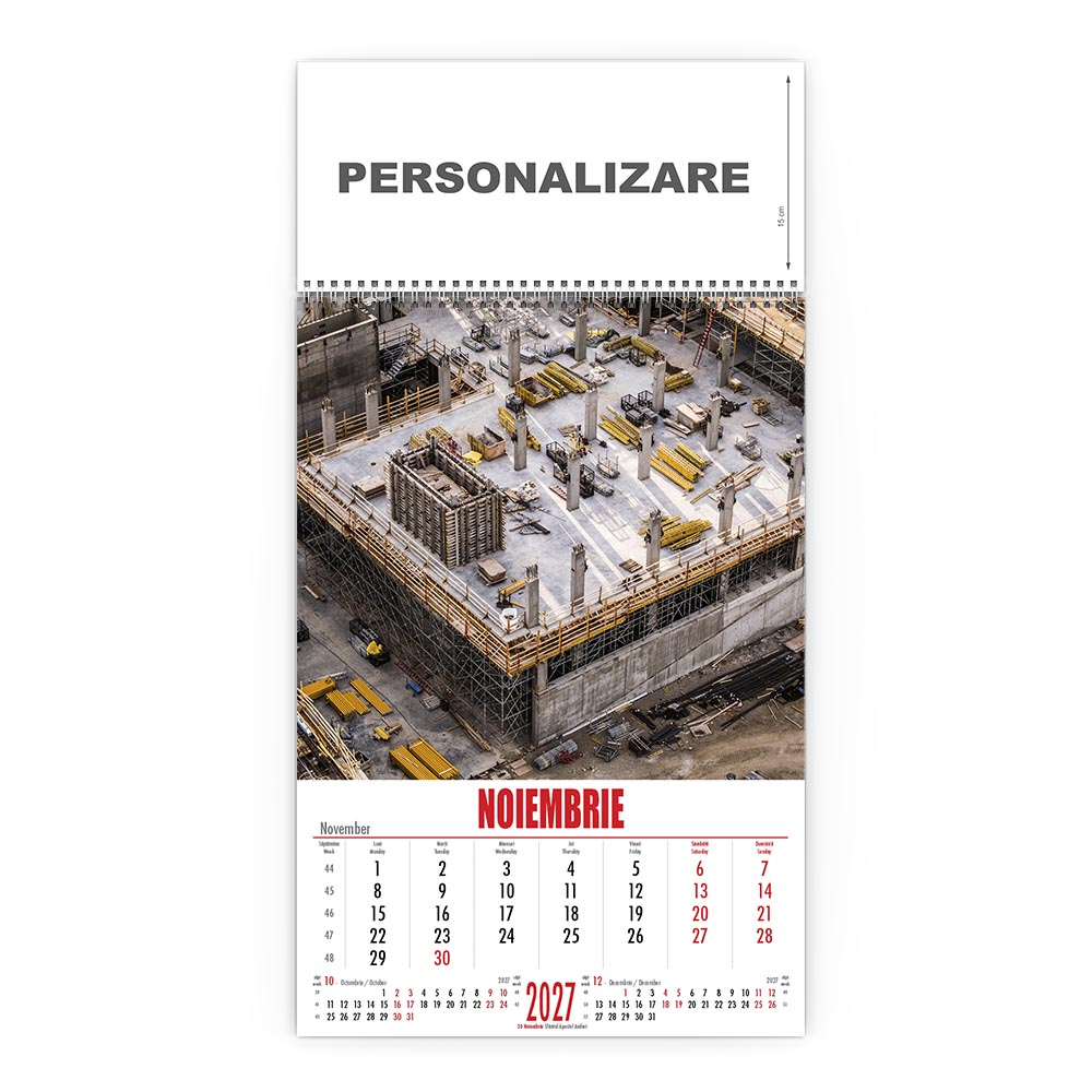 Calendar de perete Constructii, CD [12]