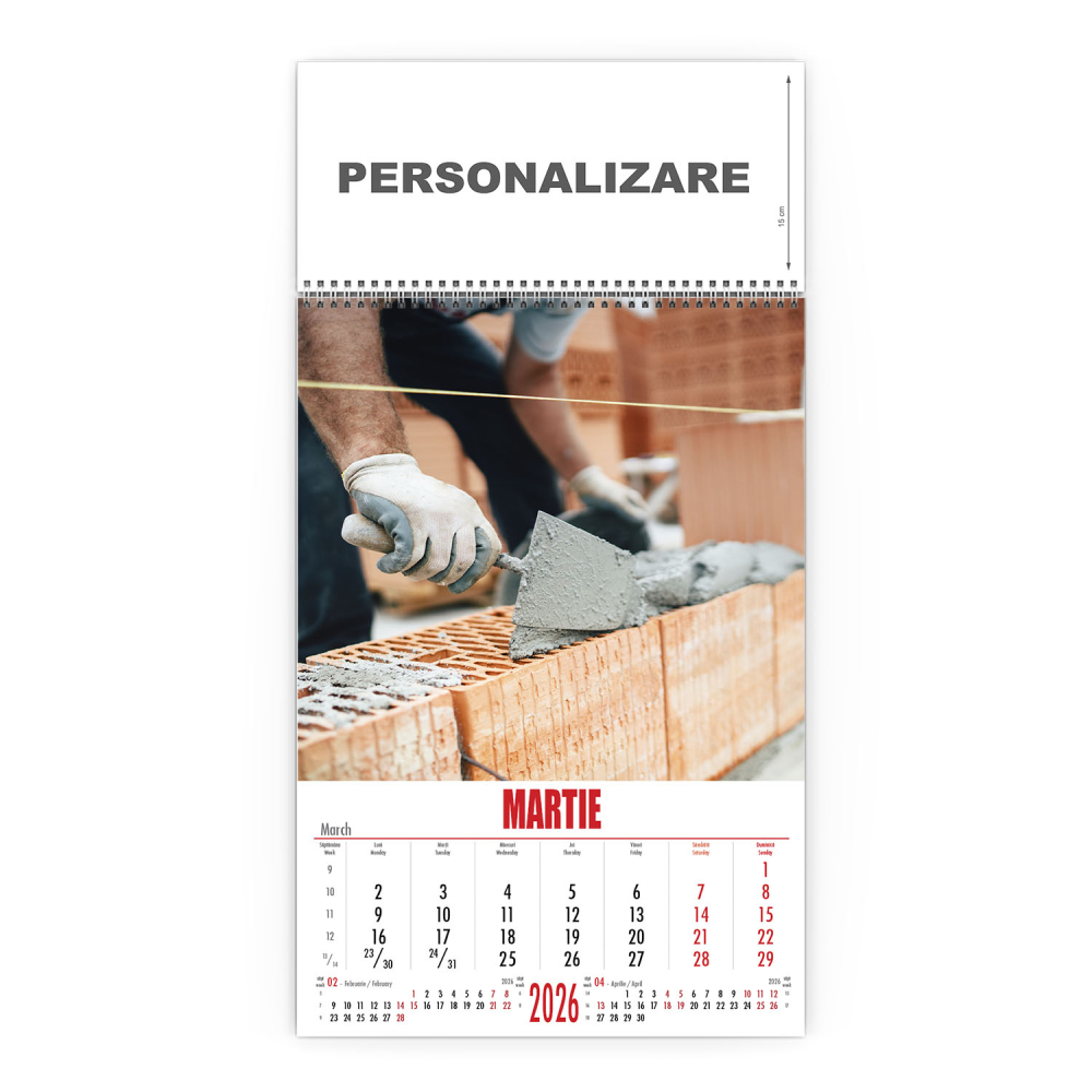 Calendar de perete Constructii, CD [4]