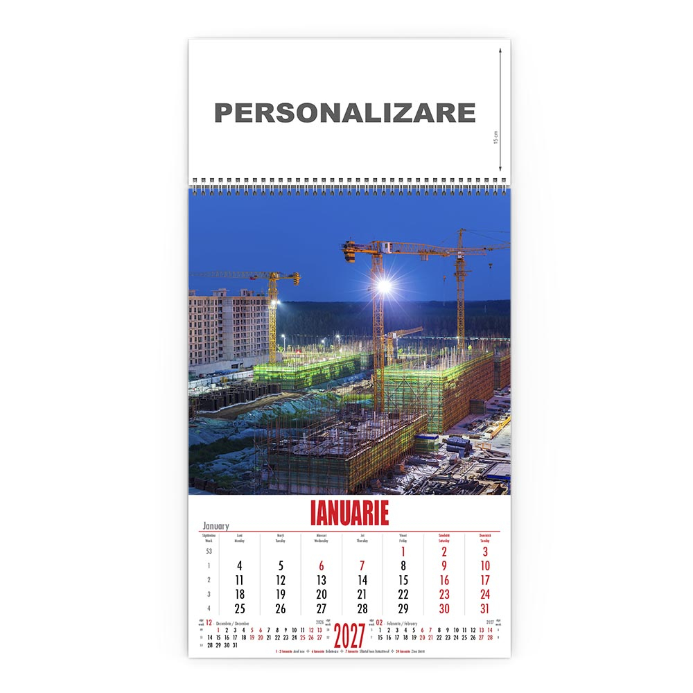 Calendar de perete Constructii, CD [2]
