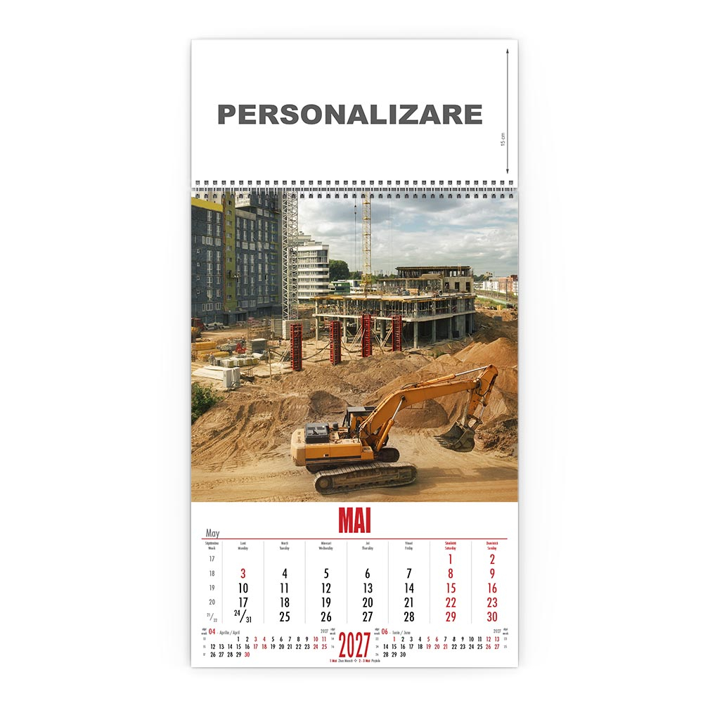 Calendar de perete Constructii, CD [6]
