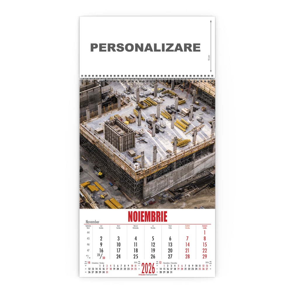 Calendar de perete Constructii, CD [12]