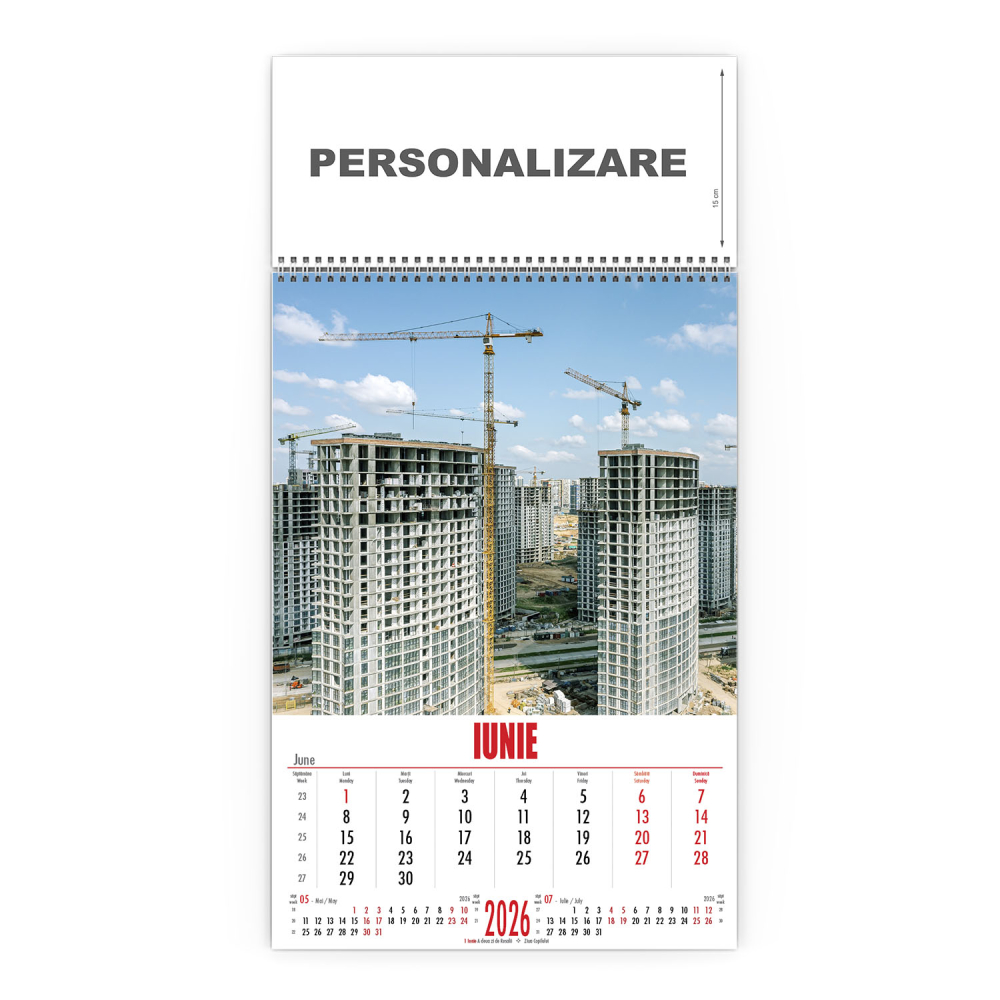 Calendar de perete Constructii, CD [7]