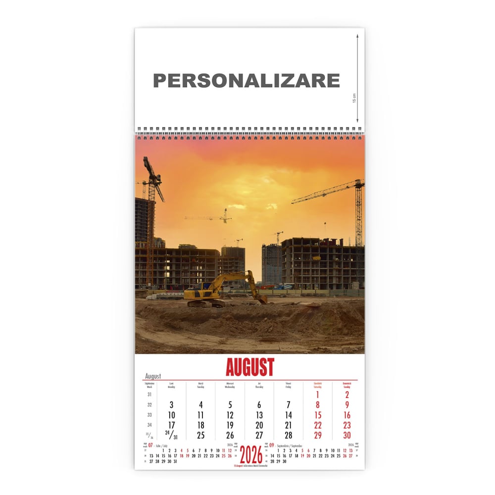 Calendar de perete Constructii, CD [9]