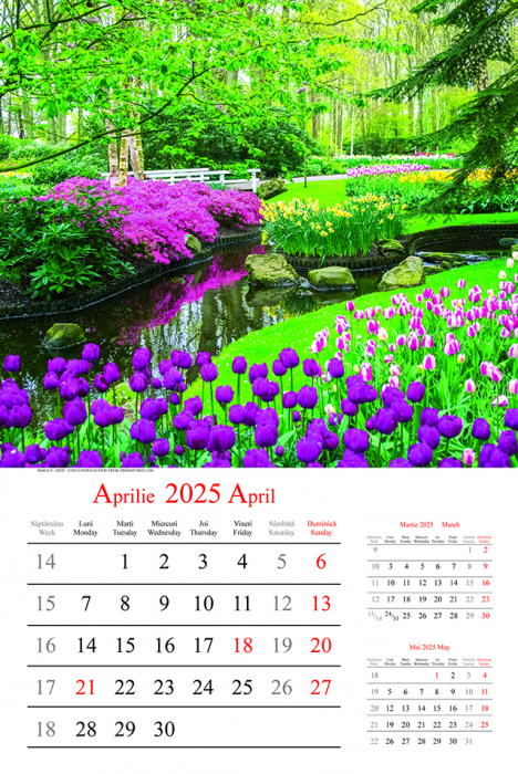 Calendar de perete Gardens, CT [2]