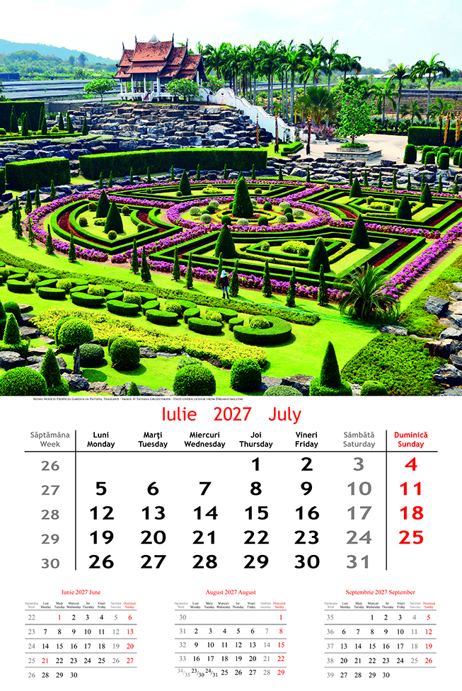 Calendar de perete Gardens, CT [2]