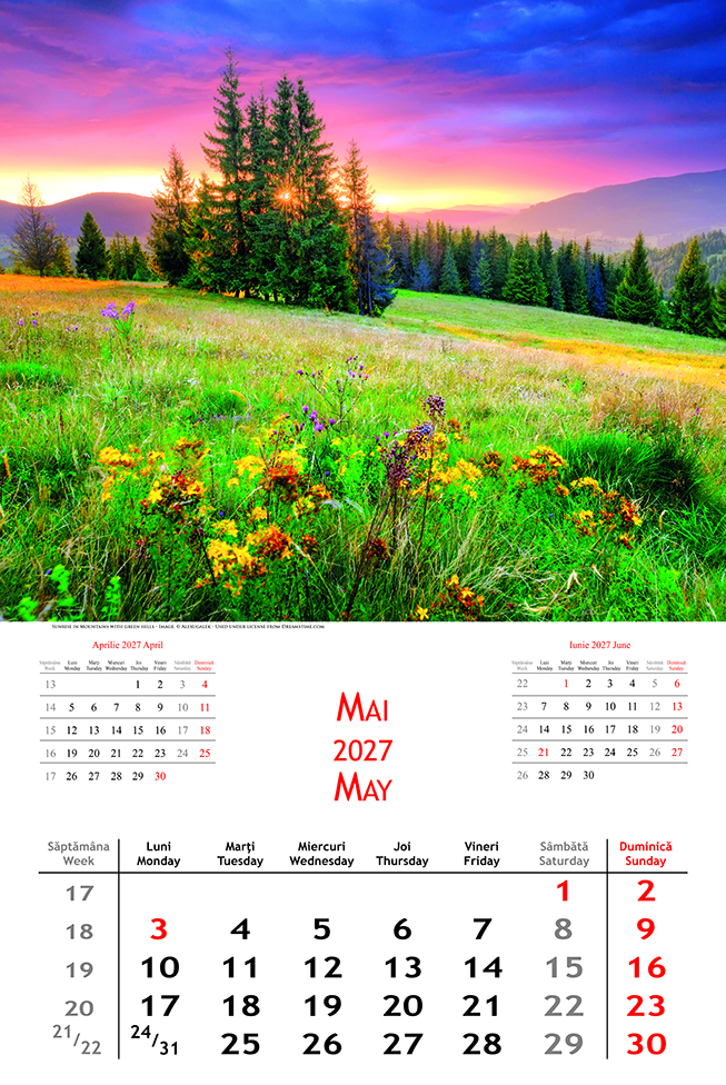 Calendar de perete Landscapes, CT [2]