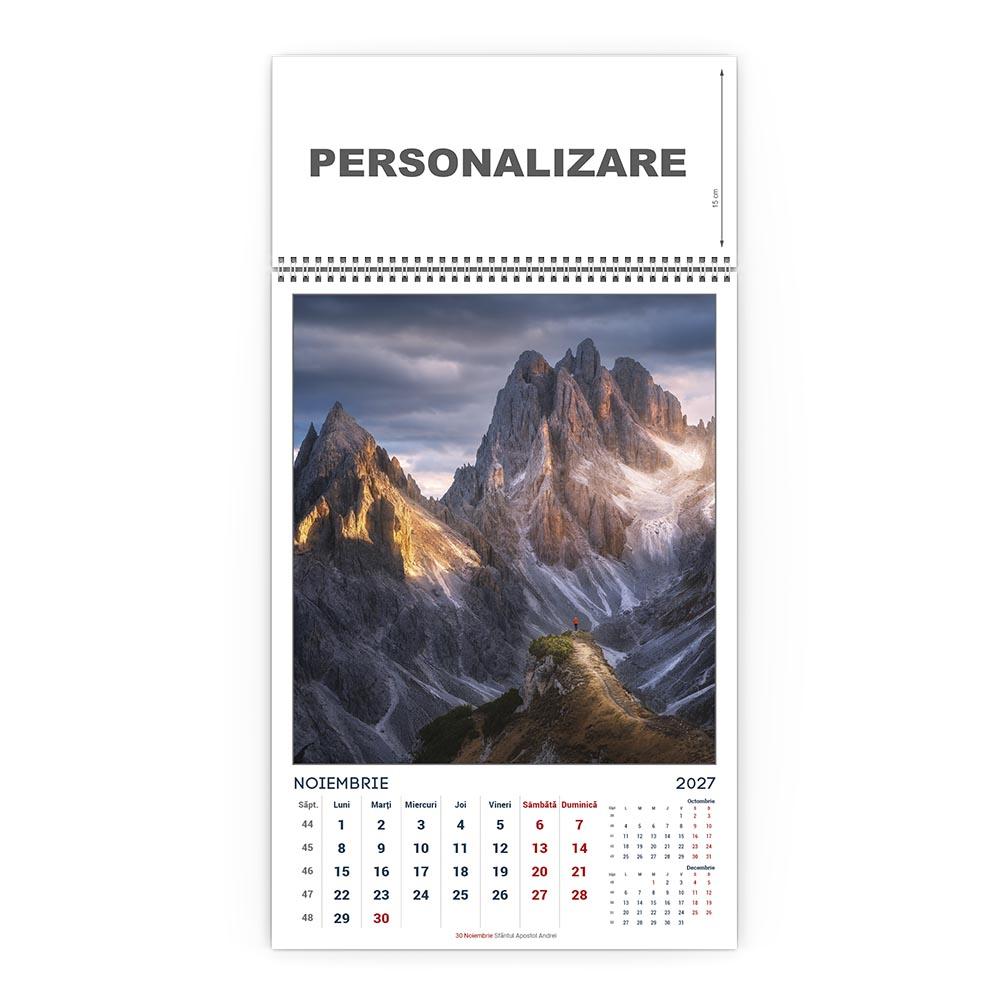 Calendar de perete Munti, CD [12]