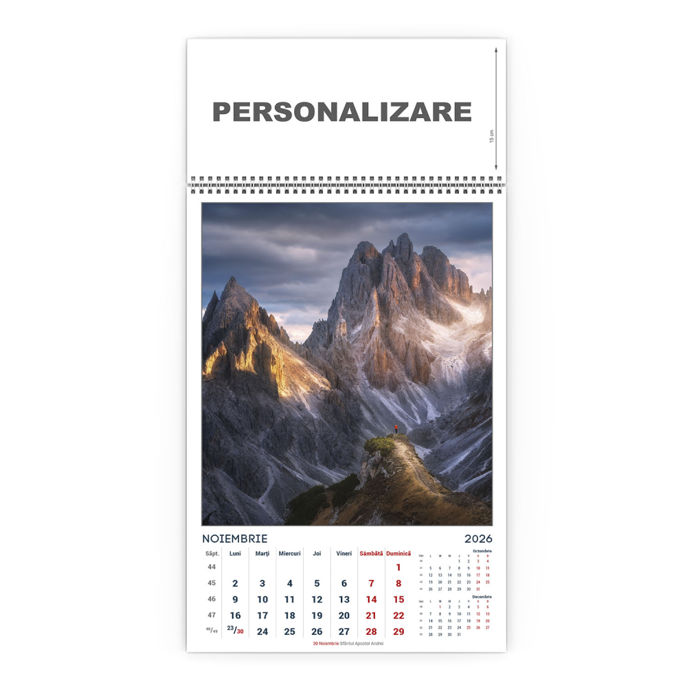 Calendar de perete Munti, CD [12]