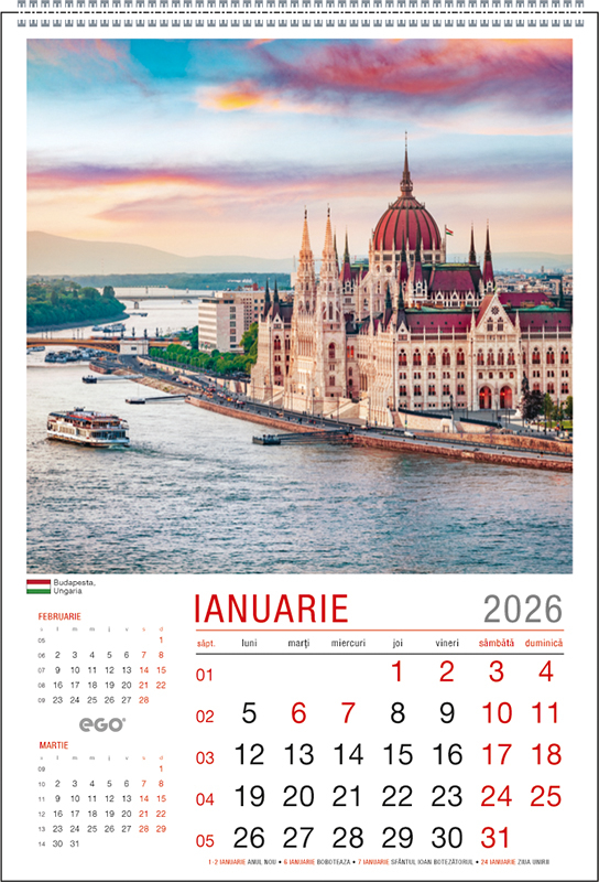Calendar de perete Orase Europene, CA [2]