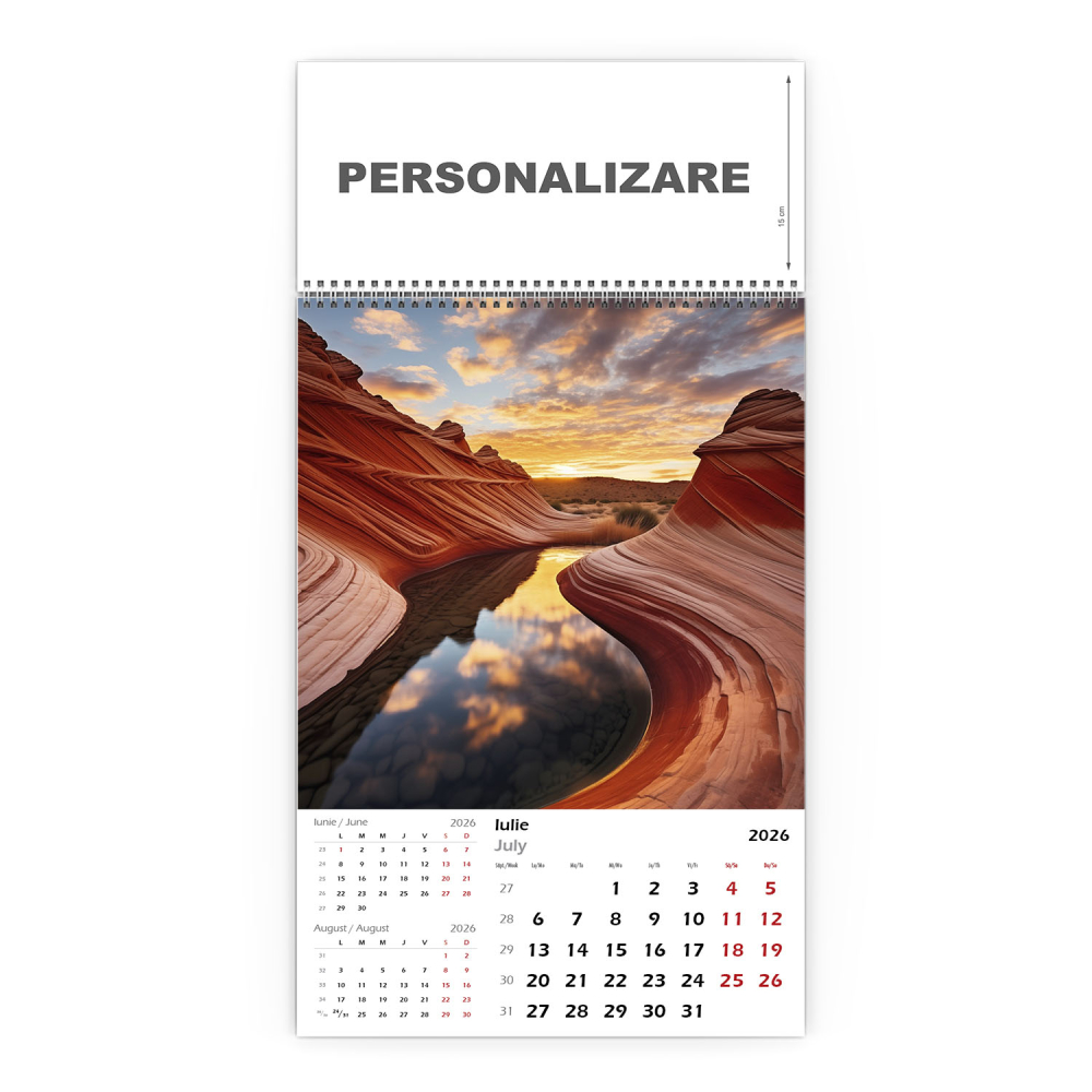 Calendar de perete Peisaje, CD [8]