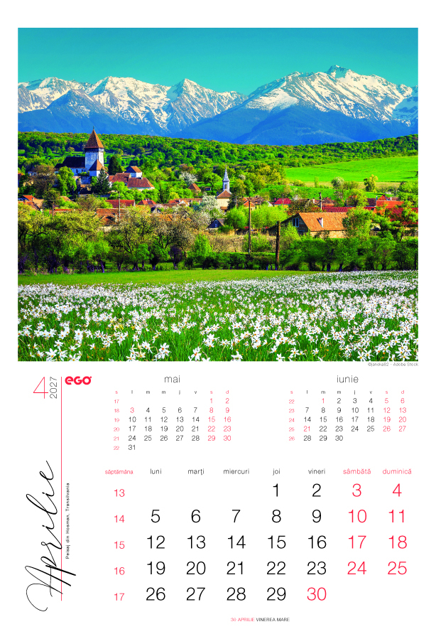 Calendar de perete Romania, CA [2]