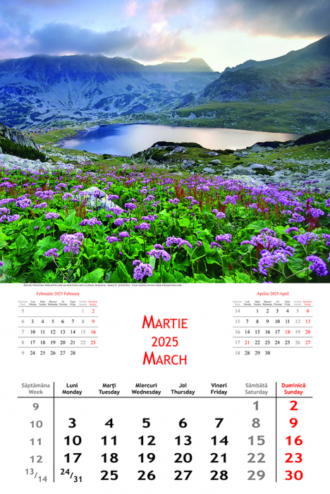Calendar de perete Romania, CT [2]