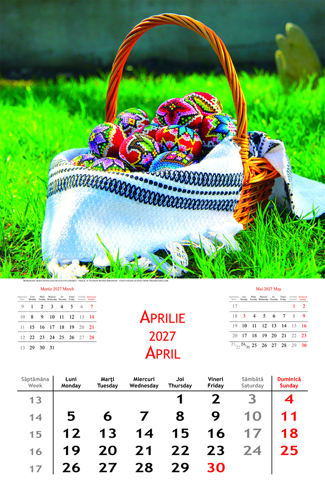 Calendar de perete Romania, CT [2]