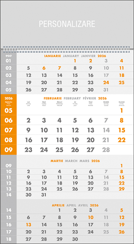 Calendar de perete Triptic Special, CA [1]