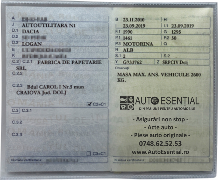 Coperta talon auto mic, 2 parti + buzunar [3]