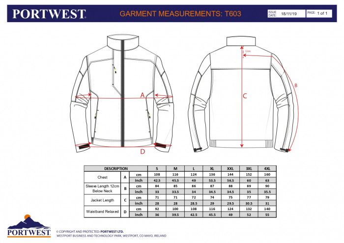 Jacheta de lucru PW3  - T603 - Portwest [2]