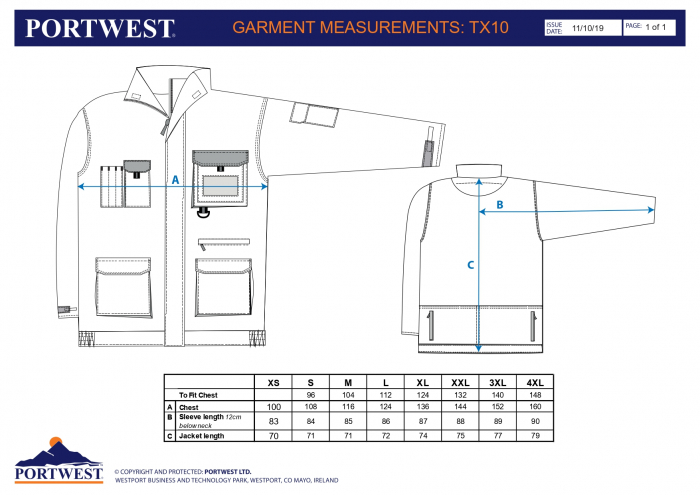 Jacheta Portwest Texo Contrast  - TX10 - Portwest [4]
