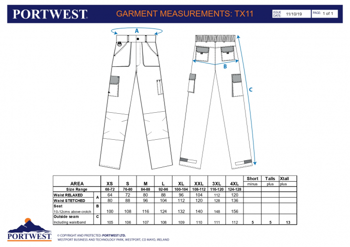 Pantaloni Portwest Texo Contrast - TX11- Portwest [3]